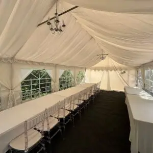 40 guest marquee hire garden party